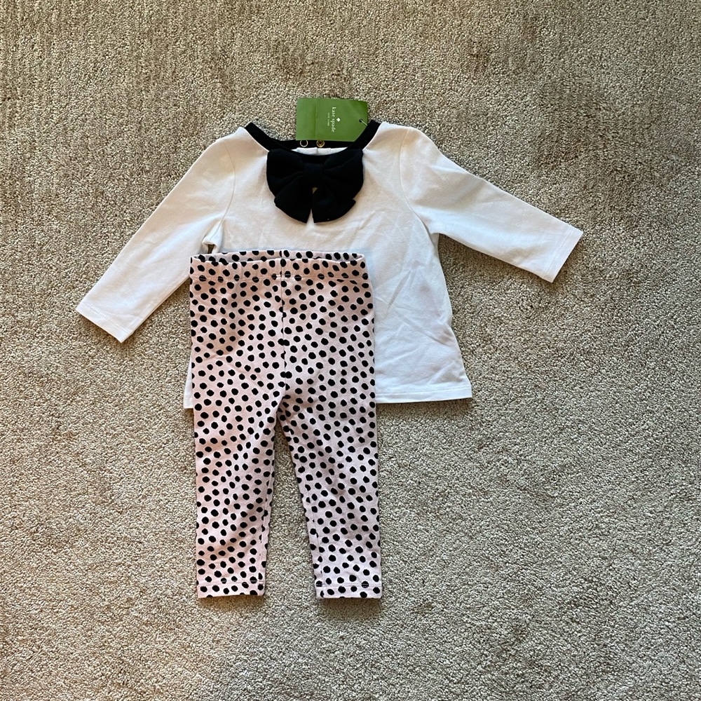 Kate spade 6 month long sleeve pant set